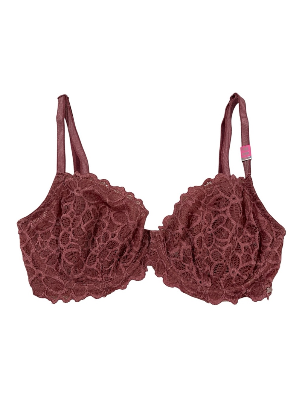 PINK Victoria's Secret Floral Lace Underwire Bra - Dusty Rose